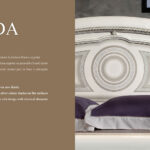 Aida Bed White w/Silver Gallery 2