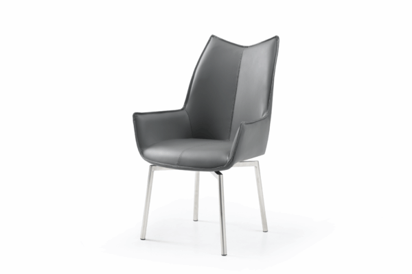 1218 swivel dining chair Dark Grey Gallery 1