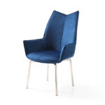 1218 swivel dining chair Navy Blue Fabric Gallery 1