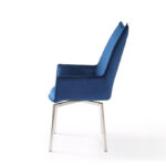1218 swivel dining chair Navy Blue Fabric Gallery 2