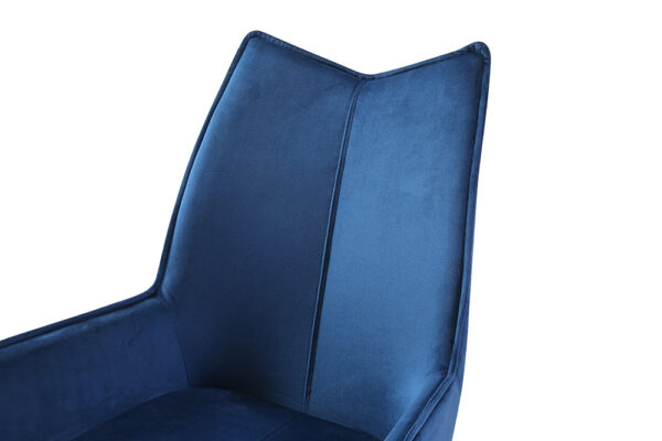 1218 swivel dining chair Navy Blue Fabric Gallery 3