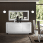 Elite WHITE 3Door buffet/ Mirror Gallery 1