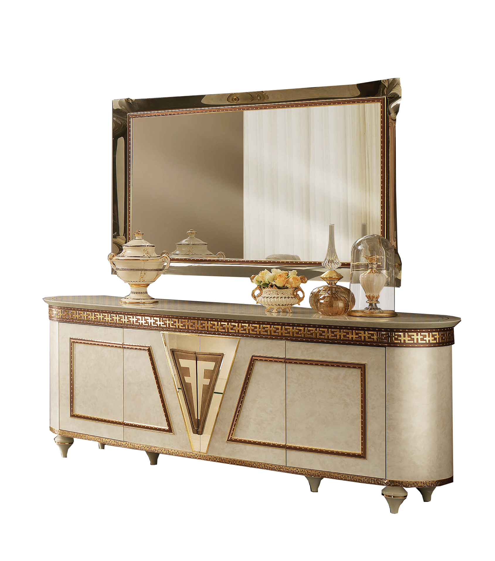 Fantasia 4-Door Buffet & Large Mirror "mural" Art. 250by Arredoclassic Gallery 1