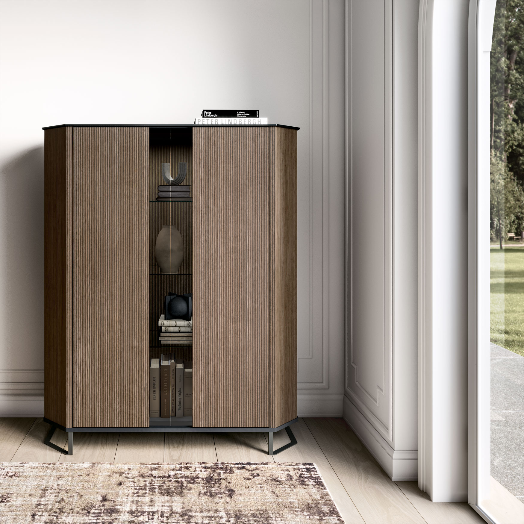 Hexagon 2 Door Cabinet Gallery 1