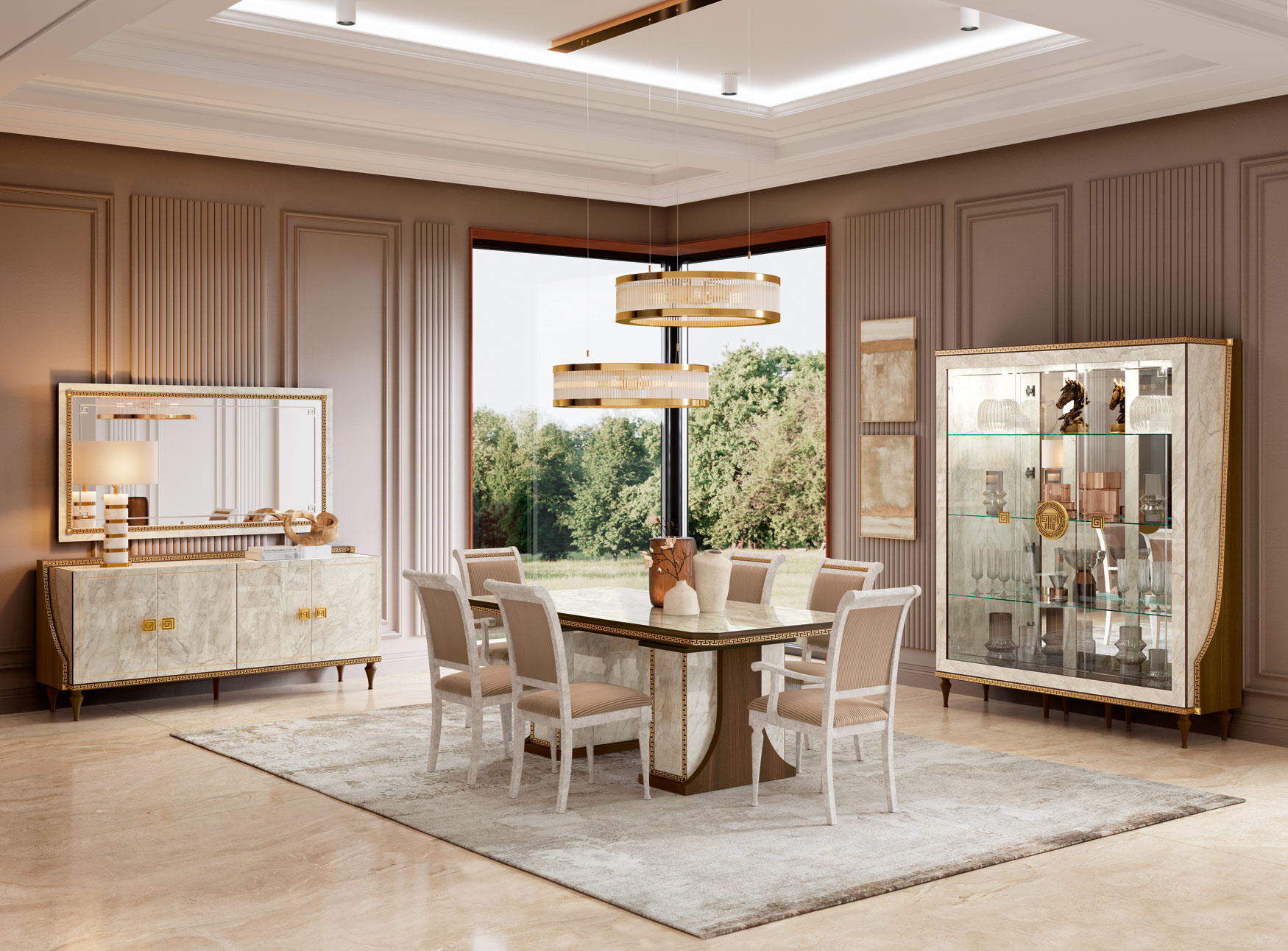 Romantica 4 Door buffet / Mirror Gallery 1