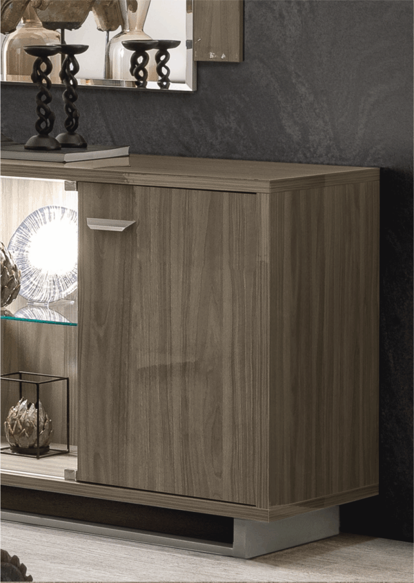 Volare 4 Door buffet w/ mirror GREY Gallery 2