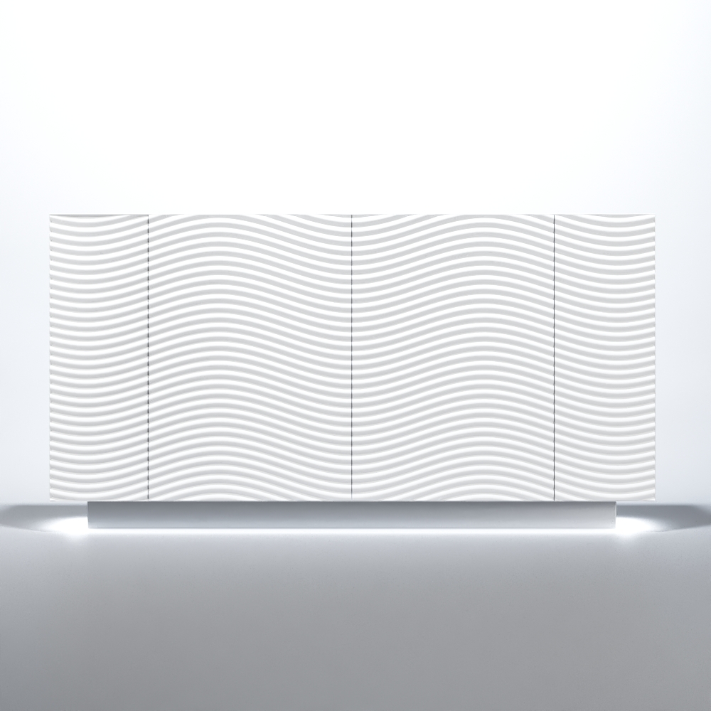 Wave 4 Door buffet White Gallery 1