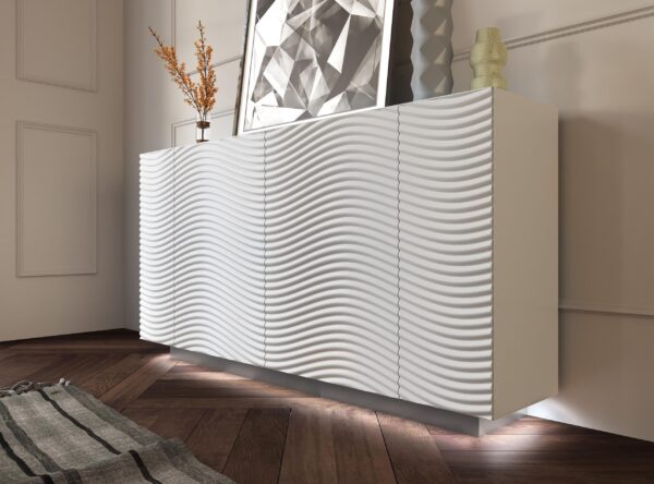 Wave 4 Door buffet White Gallery 2