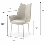 9113 Dining Table with 1218 swivel grey taupe chairs Gallery 3