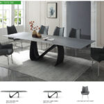 9087 Table Dark grey with 1218 swivel dark grey chair Gallery 1