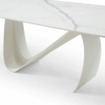 9087 Table White with 1218 swivel white chair Gallery 3