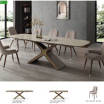 9368 Table Taupe with 1287 chairs Gallery 1