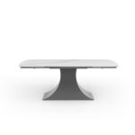 9437 Dining Table with 1218 swivel grey Taupe chairs Gallery 3