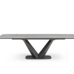 Cloud Table with 1218 swivel grey taupe chairs Gallery 2