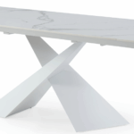 9113 Dinning Table White w/ext