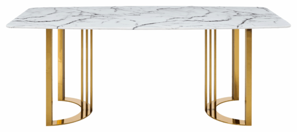 131 Gold Marble Dining Table Gallery 3