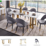 131 Gold Marble Dining Gallery 1