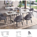 131 Silver Marble Dining Gallery 1