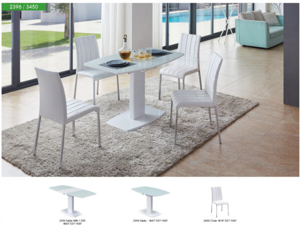 2396 Table with extention and 3450 Chairs Gallery 1