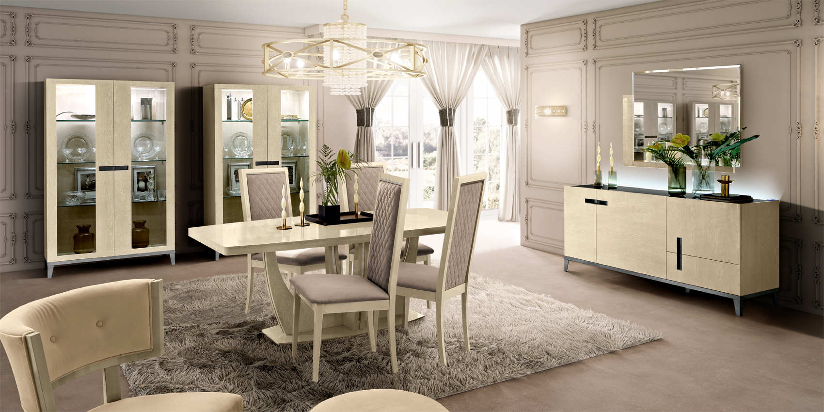 Camel Ambra Dining Table Gallery 1