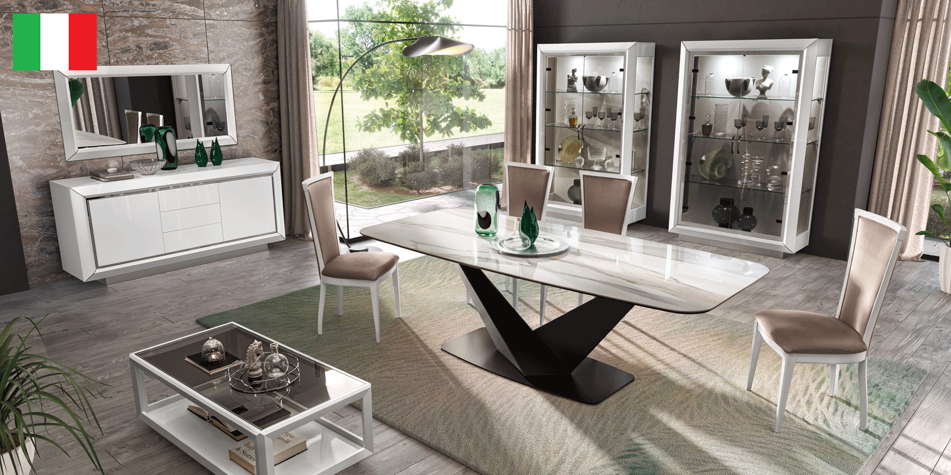 Elite WHITE Dining Room by Camelgroup - Italy