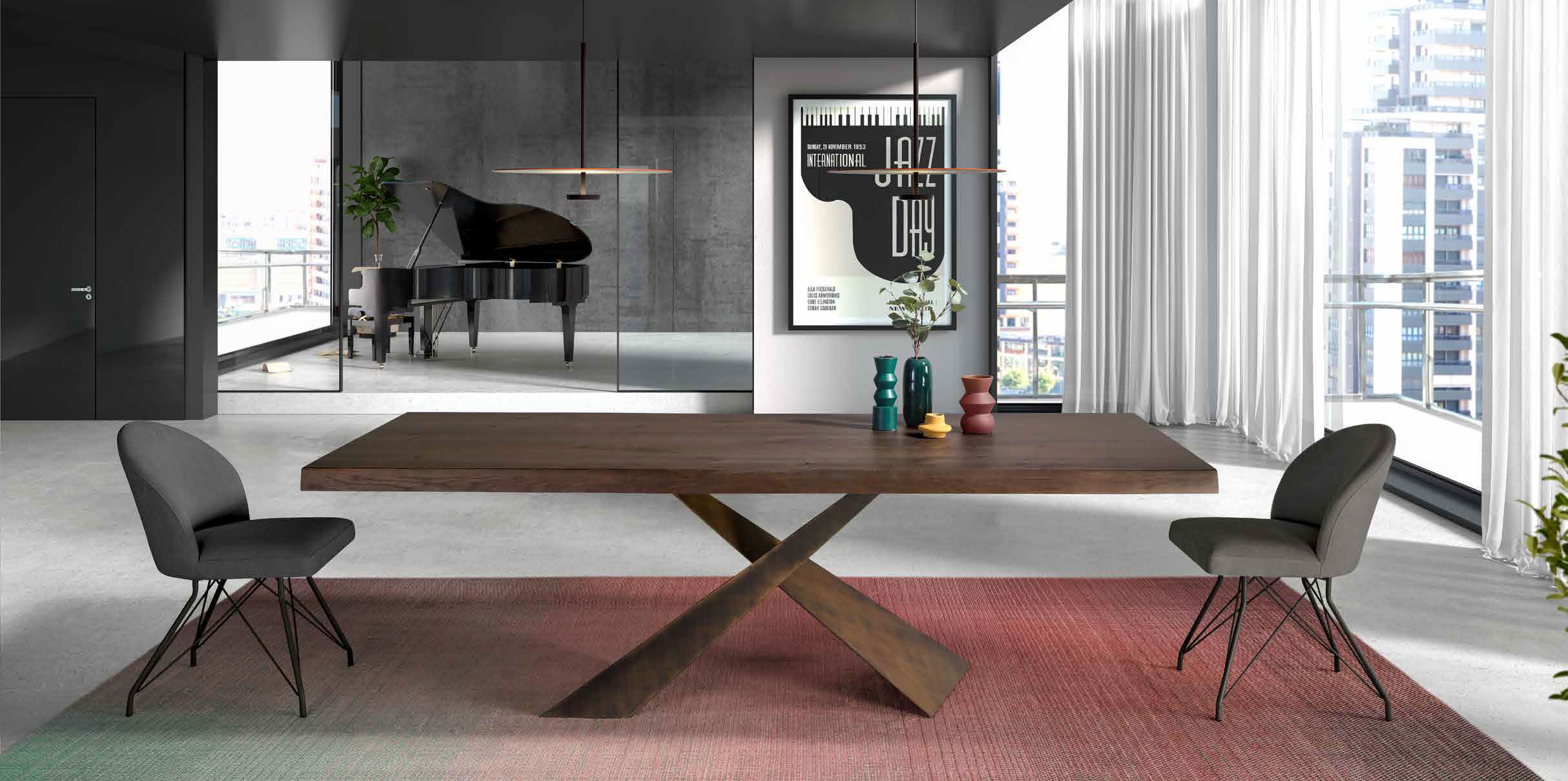 Jasper Dining Tables with Eda chairs Gallery 1