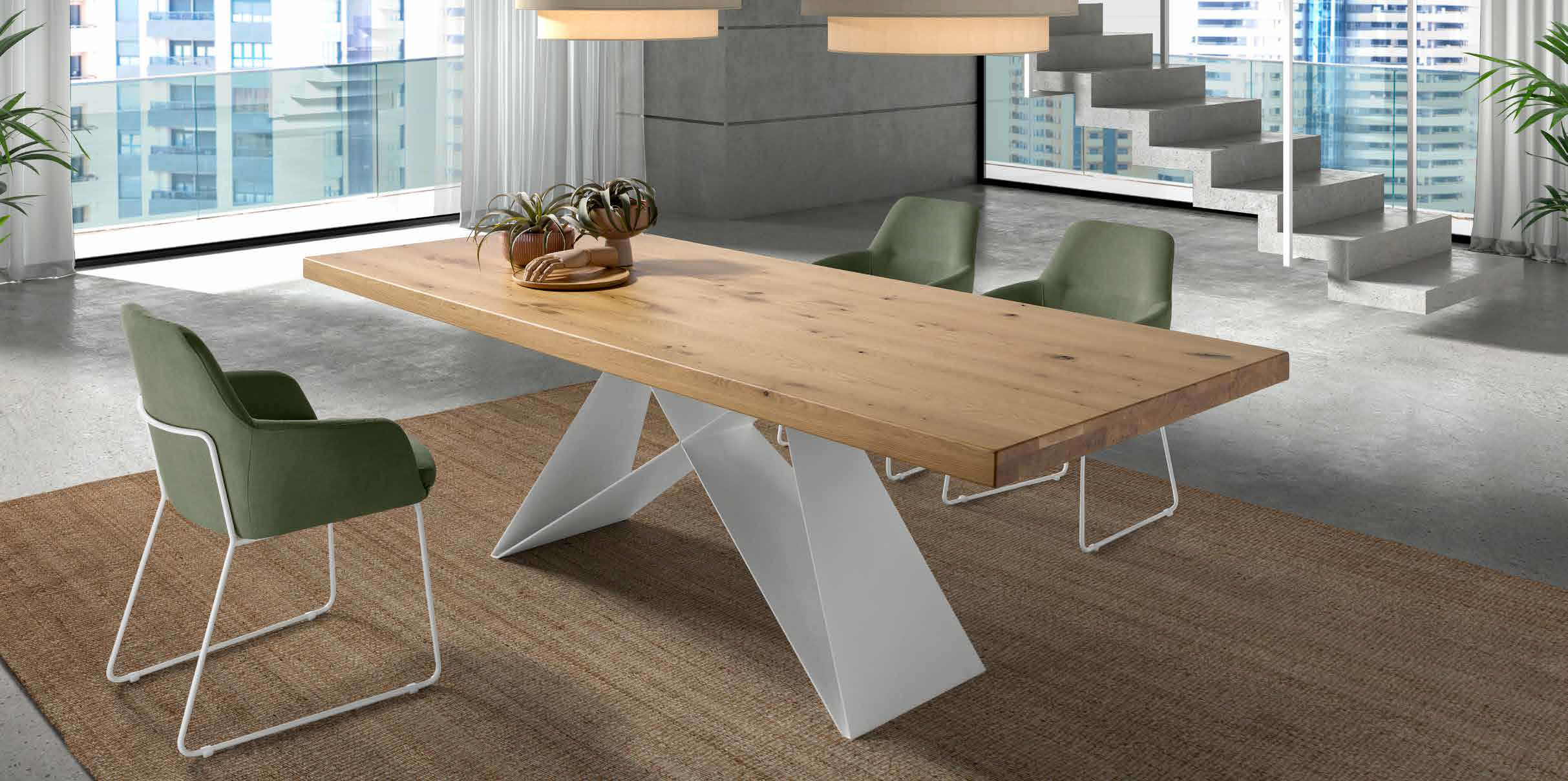Mumm Dining tables with Roger Chairs Gallery 1