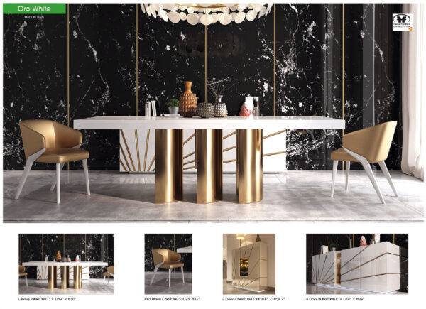 Oro White Dining room Gallery 2