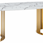 131 Gold Marble Dining Table