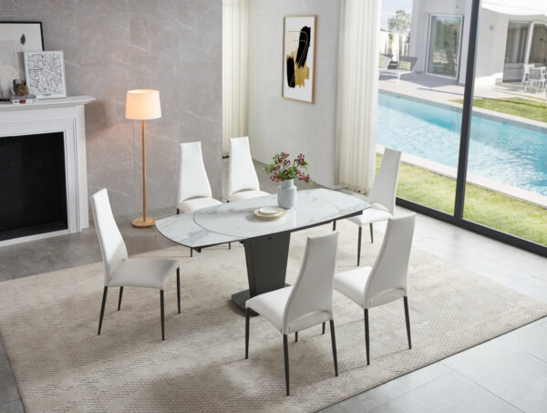 2417 Marble Table White Gallery 2