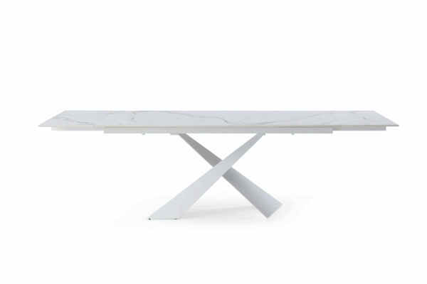 9113 Dinning Table White w/ext Gallery 2