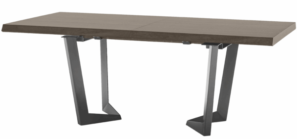 Elite Dining Table Brown Silver Birch
