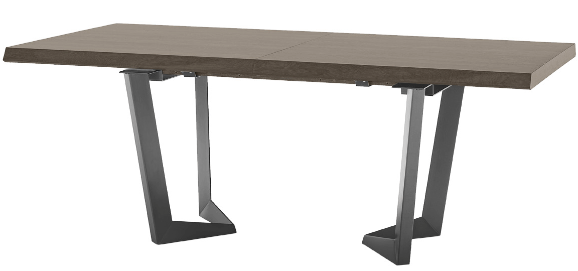 Elite Dining Table Brown Silver Birch