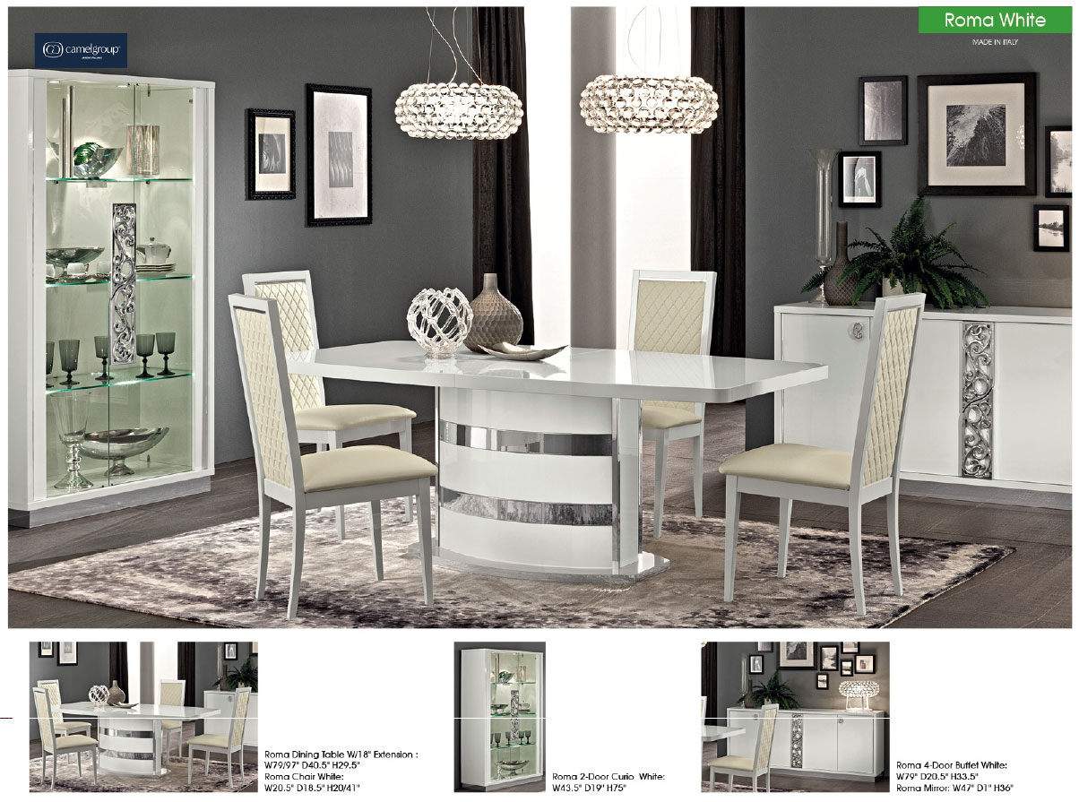 Roma Dining Table White, Italy Gallery 1