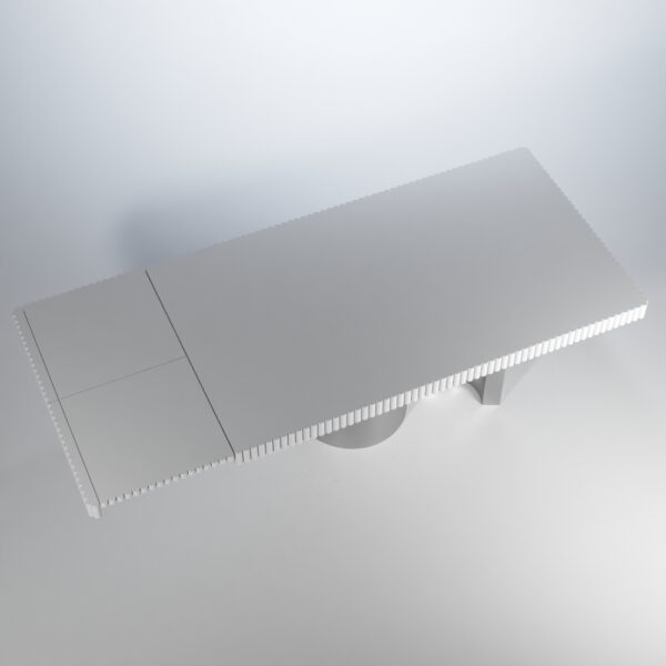 Wave Dining table w/ 2 Ext. Gallery 2