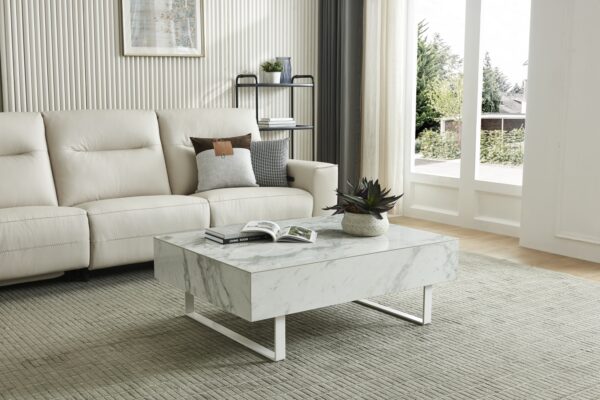 1497 White marble Coffee Table Gallery 1