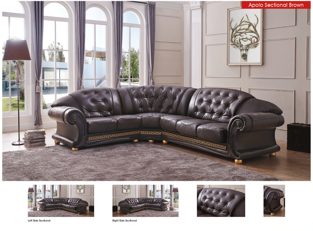Apolo Sectional Right Brown Gallery 1