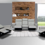 8501 Light Grey w/Manual Recliners