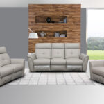 8501 Light Grey w/Manual Recliners Gallery 2