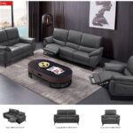 2934 Dark Grey w/ electric recliners Gallery 1