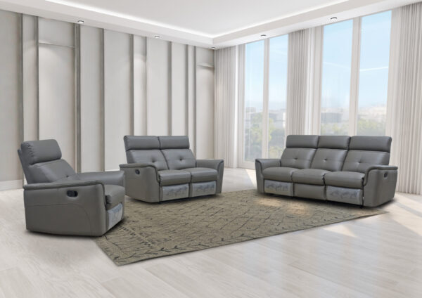 8501 Dark Grey w/Manual Recliner
