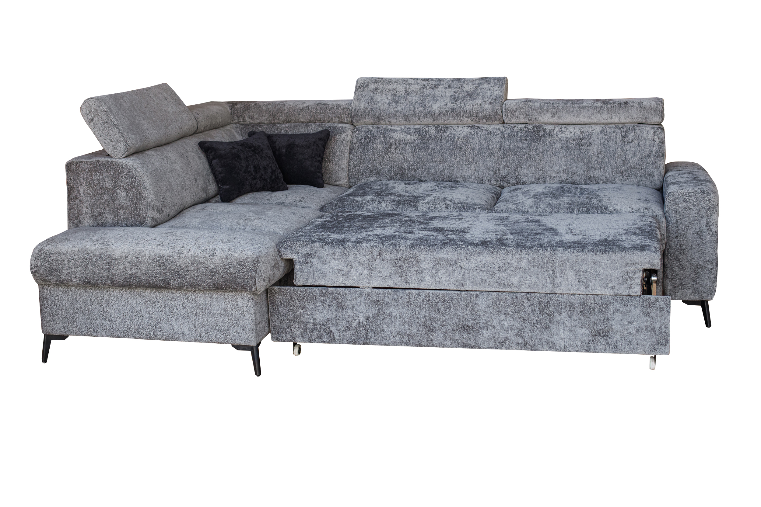 Daytona sectional w/ bed & Storage Gallery 1