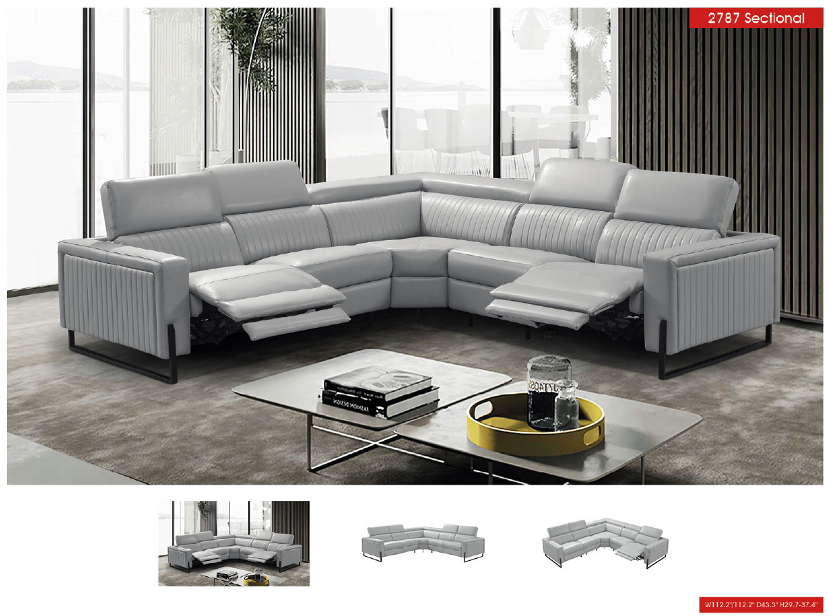 2787 Sectional w/ recliners Gallery 1