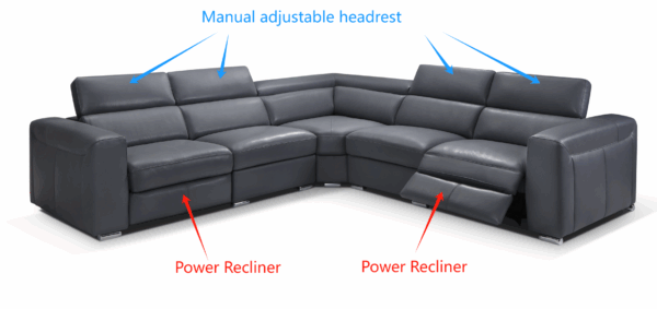 2919 Sectional w/ recliners Gallery 2