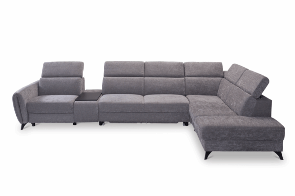 Lorens Sectional w/recliner, bed, bar Gallery 3