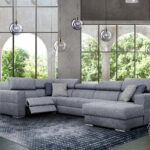 Quartz Sectional Right w/Electric Recliner and Bed