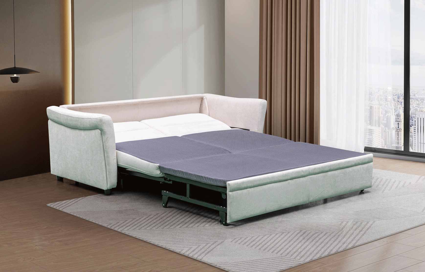 SH261 Sofa Bed Beige Gallery 1