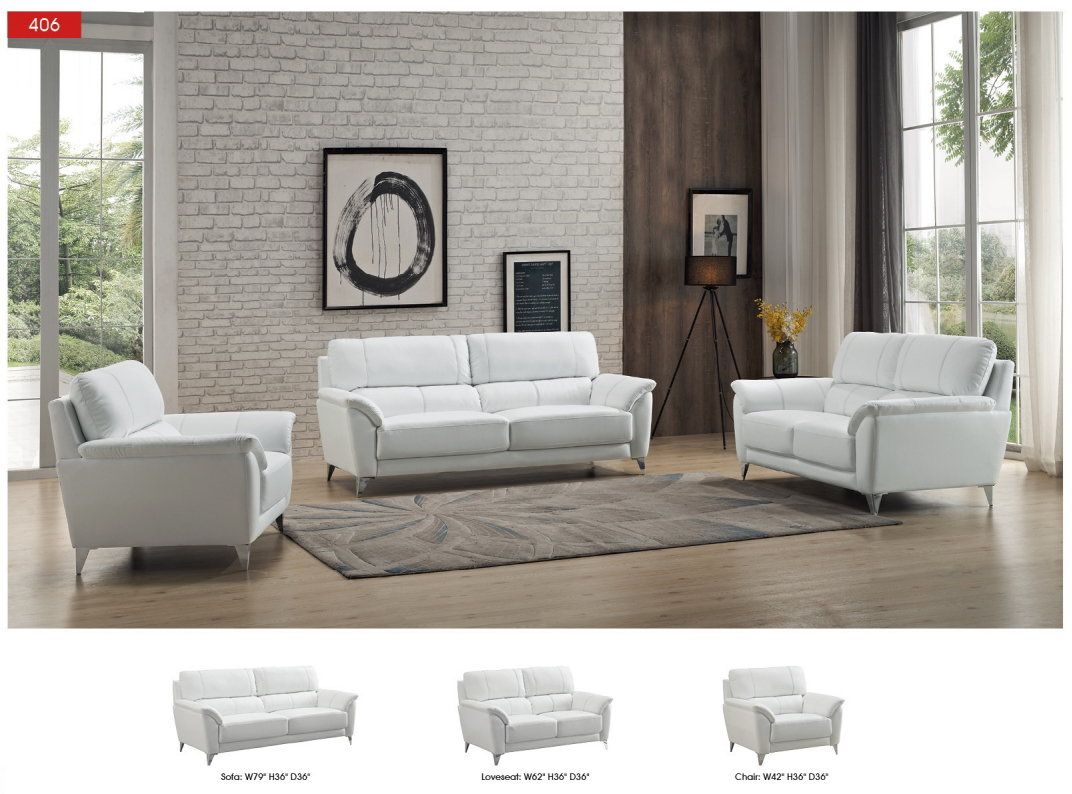 406 Sofa White Gallery 1