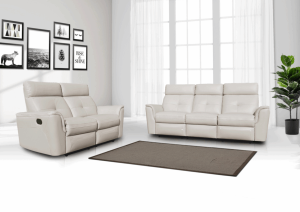 8501 White w/Manual Recliners Gallery 2