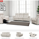 8501 White w/Manual Recliners Gallery 1